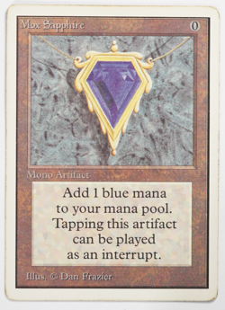Mox Sapphire Unlimited Magic Card MTG Power 9 Reserved List - Image 1