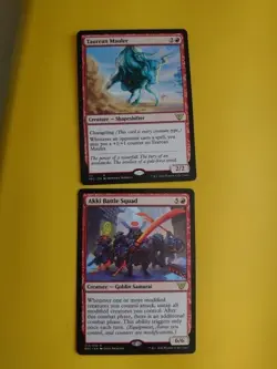 Akki Battle Squad & Taurean Mauler. NEC rares MTG 2 Card. - Image 1