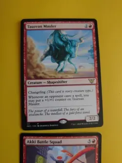 Akki Battle Squad & Taurean Mauler. NEC rares MTG 2 Card. - Image 3