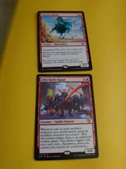Akki Battle Squad & Taurean Mauler. NEC rares MTG 2 Card. - Image 4