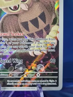 Noctowl SVP141 Scarlet & Violet Full Art Black Star Promo Holo Pokemon Card NM - Image 4
