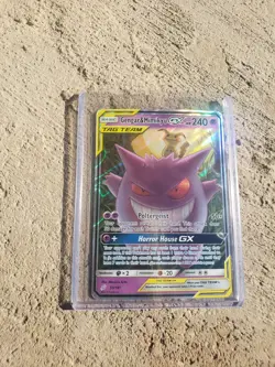 Pokemon Gengar & Mimikyu GX Team Up Holo Card 53/181 Horror House Ultra Rare - Image 2