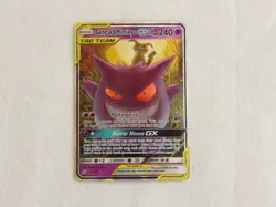 Pokemon Gengar & Mimikyu GX Team Up Holo Card 53/181 Horror House Ultra Rare - Image 4
