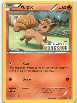 Vulpix - 20/160 (Build-A-Bear Workshop Exclusive) Promo Miscellaneous Cards & Pr - Image 1