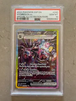 Pokemon Card Hydreigon EX 240/191 Surging Sparks - PSA 10 GEM MINT - Image 1