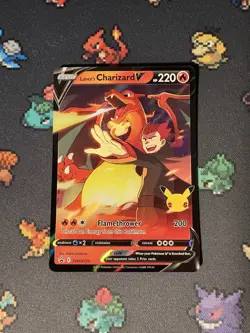 Pokemon Cards Lance’s Charizard V SWSH133 Celebrations Promo - (NM) #4 - Image 1