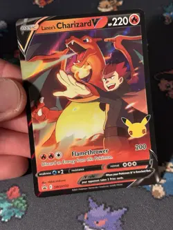 Pokemon Cards Lance’s Charizard V SWSH133 Celebrations Promo - (NM) #4 - Image 2