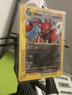 Pokemon Scizor Card Aquapolis H21/H32 Rare Holo Near Mint Condition - Image 2
