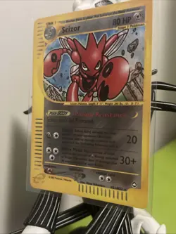 Pokemon Scizor Card Aquapolis H21/H32 Rare Holo Near Mint Condition - Image 3