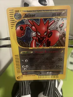 Pokemon Scizor Card Aquapolis H21/H32 Rare Holo Near Mint Condition - Image 4