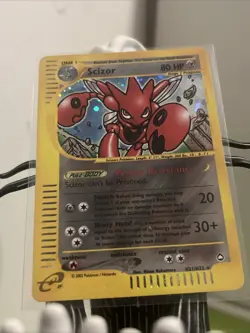 Pokemon Scizor Card Aquapolis H21/H32 Rare Holo Near Mint Condition - Image 5