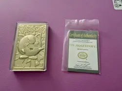 1999 Pokemon Jigglypuff 23 Karat Gold Plated Special Edition Trading Card - Image 1
