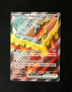 Pokemon Card TCG - Team Rocket's Moltres EX 208/182 - Destined Rivals - UR - NM⭐ - Image 1