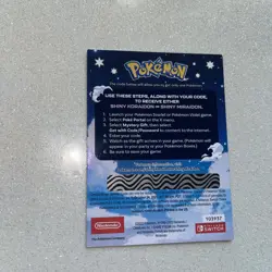 Pokemon Scarlet and Violet Shiny Koraidon OR Miraidon Gamestop Promo Card Code - Image 2
