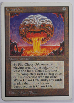 Chaos Orb Magic Card Unlimited MTG Reserved List - Image 1