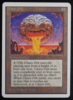 Chaos Orb Magic Card Unlimited MTG Reserved List - Image 3