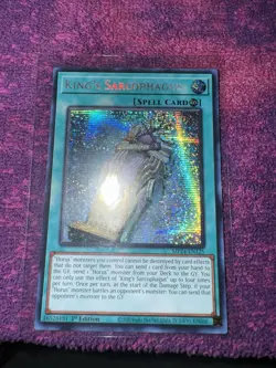 Yugioh Cards King's Sarcophagus MP24 Secret Rare Anniversary Tin 1st Edition NM - Image 1