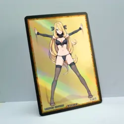 CYNTHIA Waifu Anime Card LIMITED 1/1 Custom TCG Holo Goddess Story ACG T11060 - Image 2