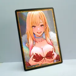 MARIN KITAGAWA Waifu Anime Card LIMITED 1/1 Custom TCG Holo T11117 - Image 2