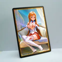 ASUNA Waifu Anime Card LIMITED 1/1 Custom TCG Holo Goddess Story ACG T11051 - Image 2