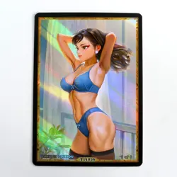 CHUN LI Waifu Anime Card LIMITED 1/1 Custom TCG Holo Goddess Story ACG T11056 - Image 1