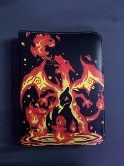 Charizard Card Binder for Pokemon Cards Holder 400 Cards w/ 50 Removable Sleeves - Image 1