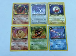 NM-NP Pokemon TCG Team Rocket Unlimited Complete Uncommon & Common 48 Card Set - Image 1