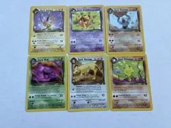 NM-NP Pokemon TCG Team Rocket Unlimited Complete Uncommon & Common 48 Card Set - Image 3