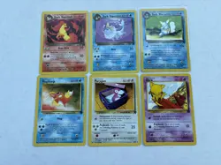 NM-NP Pokemon TCG Team Rocket Unlimited Complete Uncommon & Common 48 Card Set - Image 5
