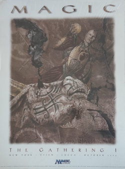 "Magic: The Gathering I" Event Poster 1995 MTG Rare Promotional Material Sealed - Image 1