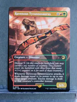 Ravenous Tyrannosaurus (Borderless); Universes Beyond: Jurassic World... - Image 1