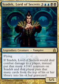 1 x Szadek, Lord of Secrets - Foil - Ravnica: City of Guilds - Light Play - MTG - Image 1
