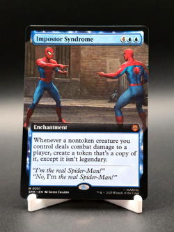 Imposter Syndrome Magic The Gathering Spider-Man Mythic Rare Ext Art #251 - Image 1