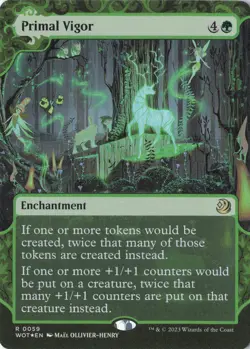Primal Vigor R Wilds of Eldraine: Enchanting Tales 59 NM Foil - Image 1