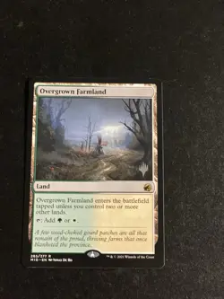 MTG - NM - Overgrown Farmland- Innistrad: Midnight Hunt Promo Pack - Image 1