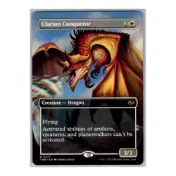 Clarion Conqueror #377 Regular Borderless Rare MTG 2025 Tarkir: Dragonstorm - Image 1