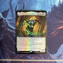 MTG- Anti-Venom, Horrifying Healer (Extended Art) (FOIL) Spiderman Magic -mythic - Image 1