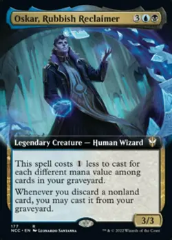 1 x Oskar, Rubbish Reclaimer - Extended Art - Commander: Streets of New Capenna - Image 1