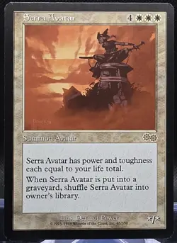 Serra Avatar Urza's Saga Regular Rare Mint - Image 1