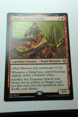 MTG Magda Brazen Outlaw x1- -Kaldheim-Lightly Played - Image 1