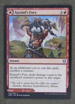 Mtg Kazuul's Fury 146 Regular Red Zendikar Rising; M/NM - Image 1