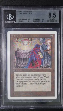 Time Vault BGS 8.5 Graded Magic Card Unlimited MTG Reserved List - Image 3