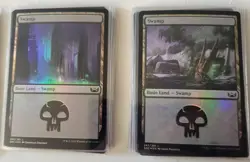 magic the gathering BASIC LAND HOLO CARDS SET (( 10 CARDS )) - Image 5