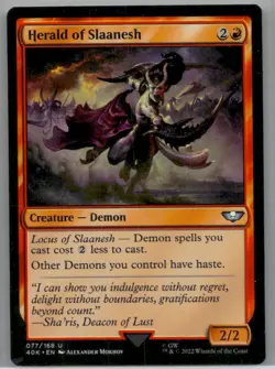 Near Mint or Better Herald of Slaanesh #77 W/Tracking - Image 1