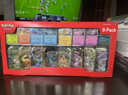 Pokemon TCG Prismatic Evolutions Costco 8 Mini-Tin Bundle w/ Promo Cards NEW - Image 1