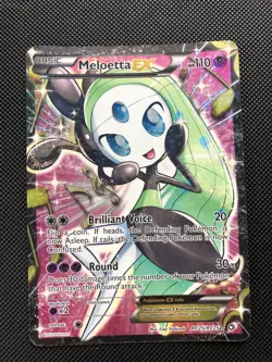 Pokemon Meloetta EX Holo Legendary Treasures Radiant Collection RC25/RC25 - Image 1
