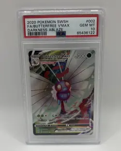 Pokemon TCG Butterfree VMAX Darkness Ablaze 002/189 Holo Ultra Rare - PSA 10 - Image 1