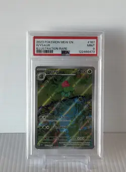 2023 POKEMON MEW EN-151 ILLUSTRATION RARE #167 IVYSAUR PSA 9 Mint - Image 1