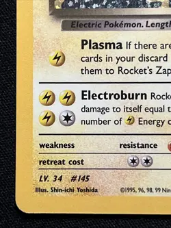 Pokemon TCG Rockets Zapdos 15/132 Classic Collection Celebrations Holo NM - Image 2