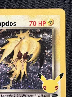 Pokemon TCG Rockets Zapdos 15/132 Classic Collection Celebrations Holo NM - Image 4